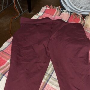 Terra & Sky Burgundy Leggings